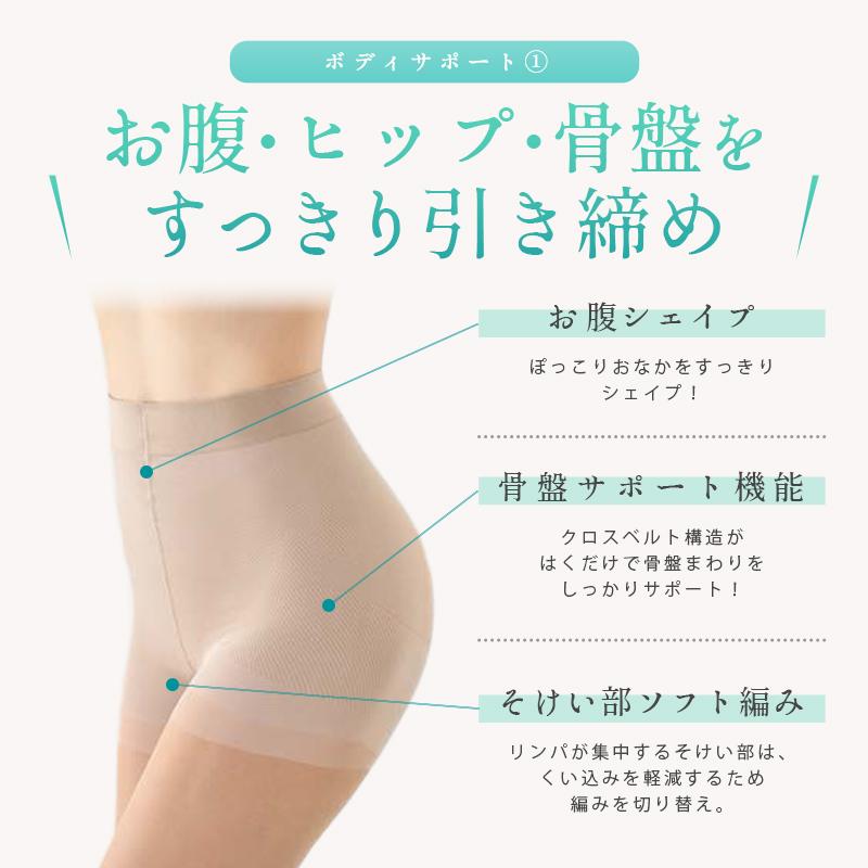 Befit（ビーフィット） Be-fit ハイサポートパンスト 140d 骨盤プラス