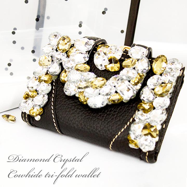 財布 レディース 財布 三つ折り ゴージャス 牛革 三つ折り財布 ビジュー がま口 可愛い ファッション おしゃれ オシャレ 折りたたみ 40代 多い 50代 70代 カード入れ 60代 コスメ ビューティー K Wallet 001 美way かわいい 女性 安価返品ok の