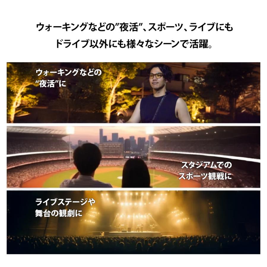 ナイトグラス LED スマート 夜間用メガネ 夜間運転 ドライブ用サングラス 眩しさ軽減 視力アシスト 爆買_4
