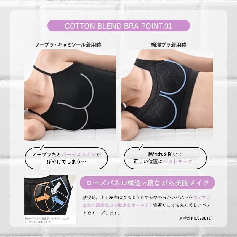 Befit（ビーフィット） エルローズ ナイトブラ 綿混ブラ バストアップ