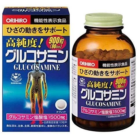 22公式店舗 グルコサミン サプリ オリヒロ 900粒 コンドロイチン 徳用 90日分