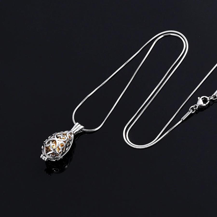 ペット 遺骨ペンダント ステンレス ネックレス ロケットカプセル 犬 猫