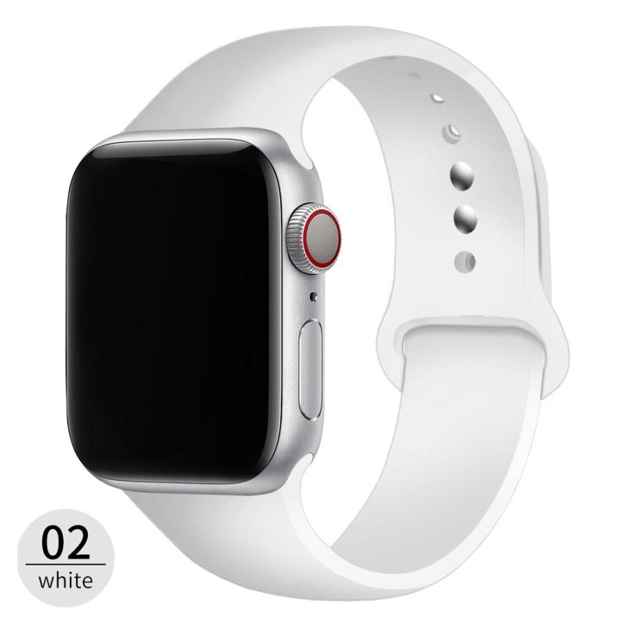 アップルウォッチ バンド SE 9 8 7 シリコン 41 40 38mm 女性 メンズ ベルト Apple Watch｜bewide｜03