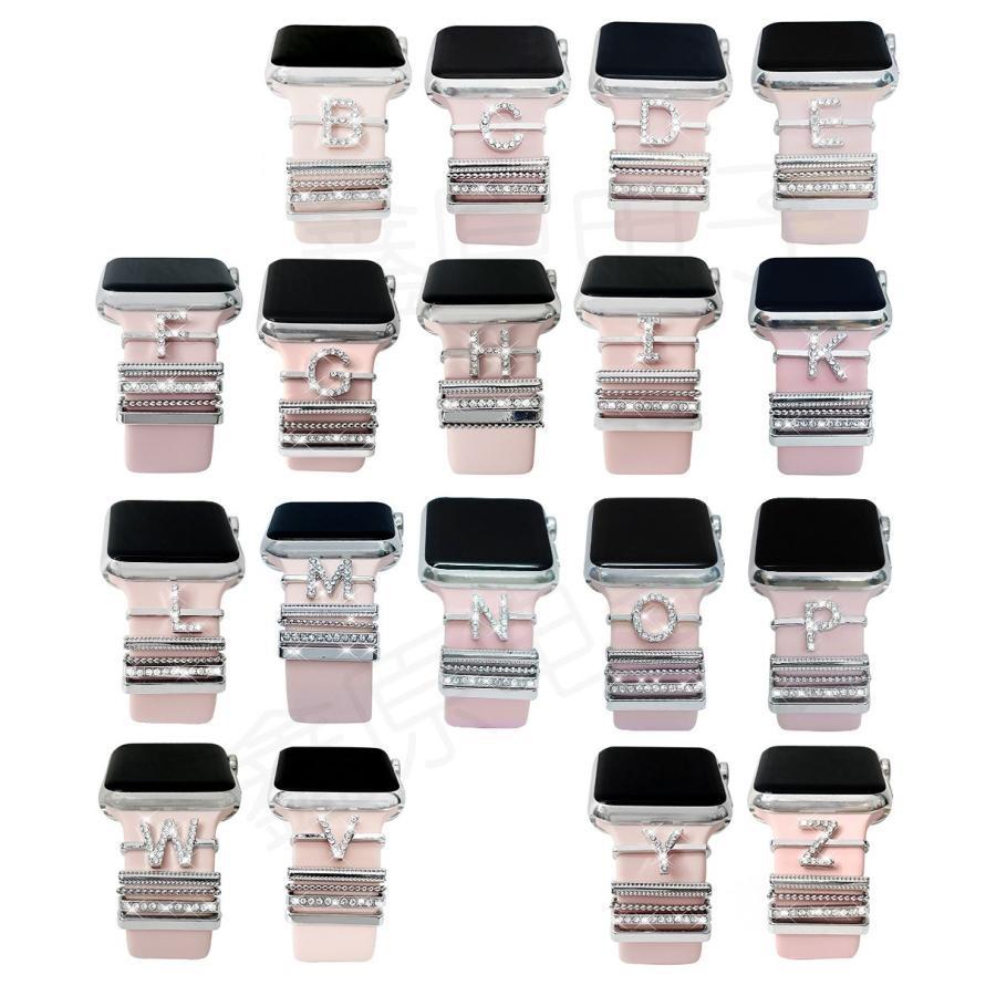 Apple Watch アップルウォッチ チャーム イニシャル SE 10