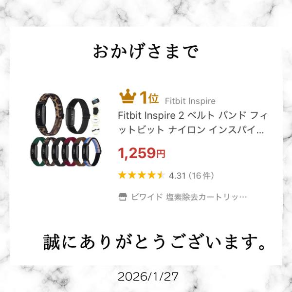 Fitbit Inspire 2 ベルト ナイロン バンド フィットビット