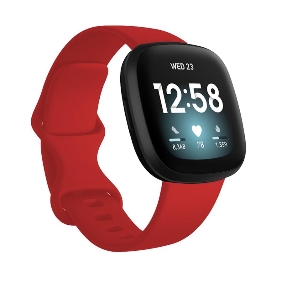 フィットビット センス ベルト Fitbit sense 2 Versa 3 バーサ 4 バンド シリコン 白 赤 フィットビット センス ベルト Fitbit sense 2 Versa 3 バーサ 4 バンド シリコン 白 赤