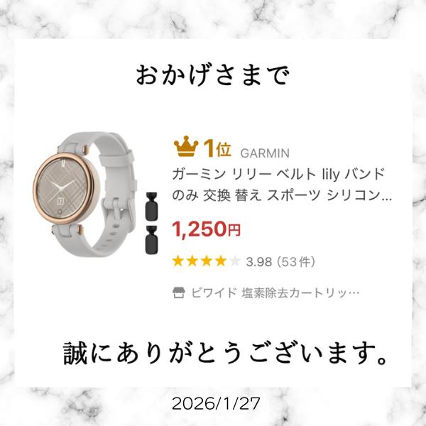 GARMIN（ガーミン） リリー ベルト garmin lily Classic バンド