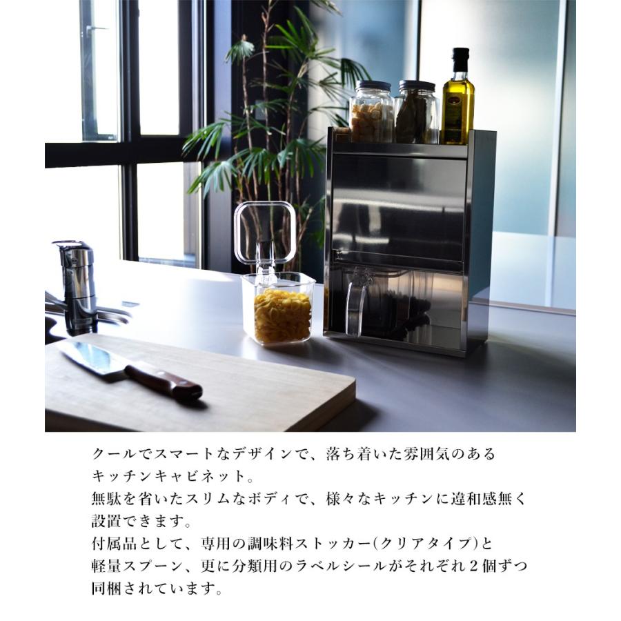 スパイスラック ステンレス 調味料ラック スパイスストッカー 2段