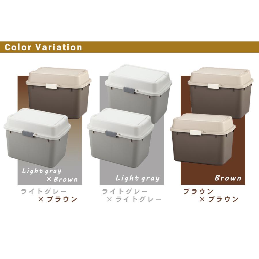 PES PST　宅配ボックス＋収納ボックス　グレー　2個セット 収納ボックス ホームボックス 620 2個セット 屋外 屋内 プラスチック