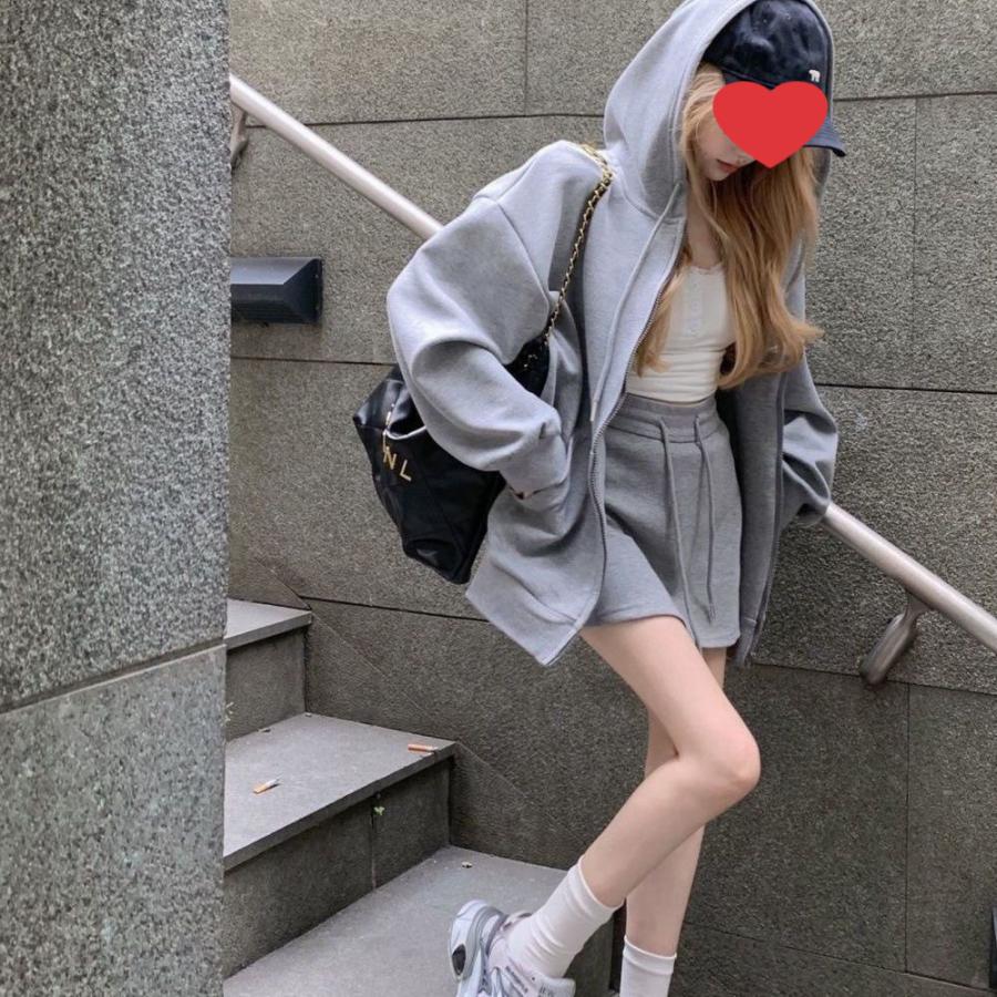 【韓国発送】上下SET★ミニフリルトレーナー★セットアップ3色 セットアップ ルームウェア スウェット 上下 レディース