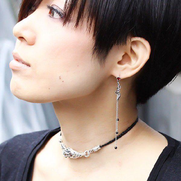 苦 メーカー コモランマ ロング チェーン ピアス メンズ Academy Jp