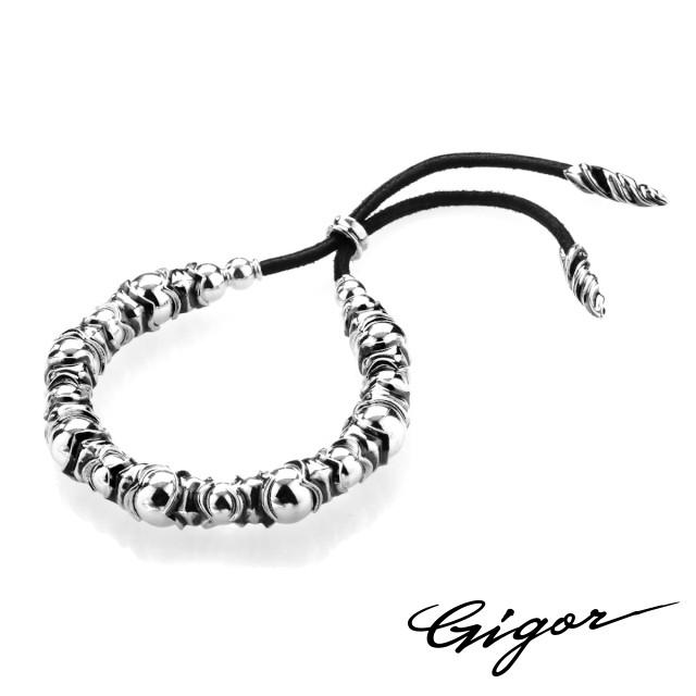 GIGOR ジゴロウ ネイシスレザーブレスレット 全国 ファッション