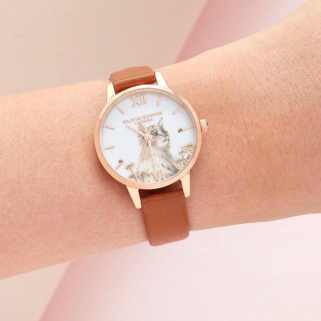 オリビアバートン日本公式ストア レディース 時計 イラストレイテッドアニマルズ ビーガン ハニータン ローズゴールド Ob16wl87 Beyond Cool 通販 Yahoo ショッピング