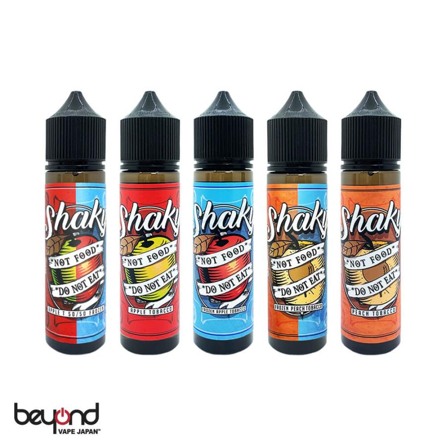【Shaky Brews】全5種［60ml］シェイキー ブリュー リンゴ タバコ メンソール ピーチ VAPE ベイプ 電子タバコ リキッド タバコフレーバー | 