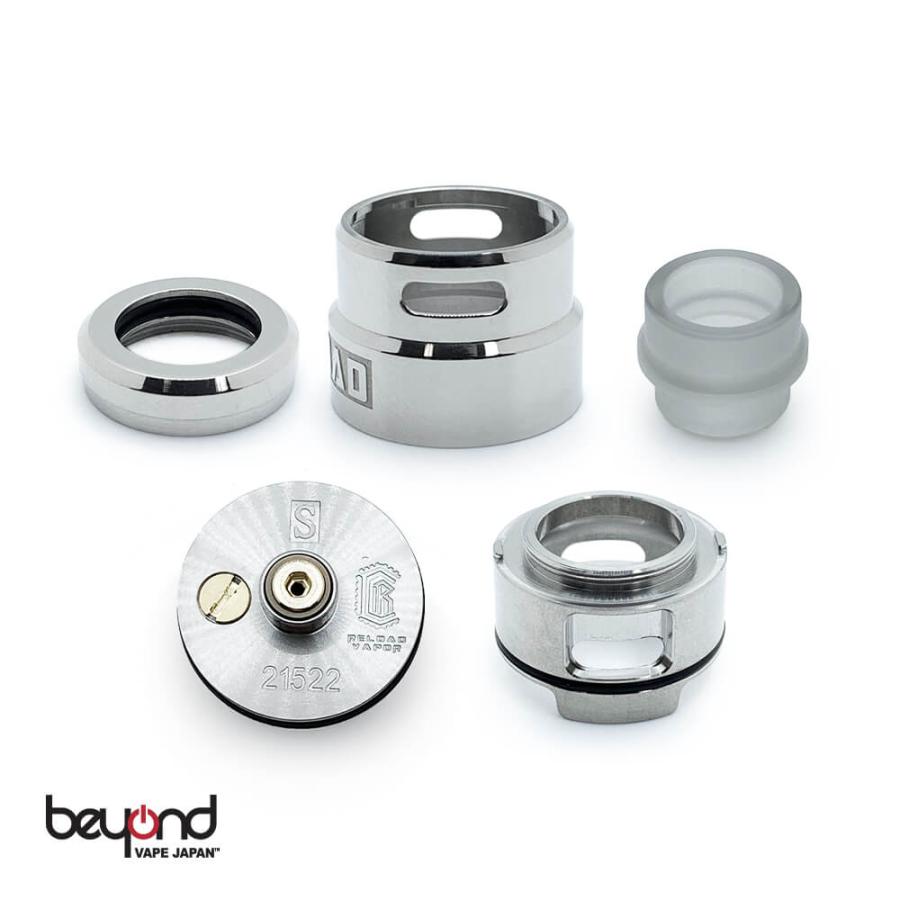 【Reload Vapor USA】Reload S RDA［24mm］リロード エス ブラック 黒 シルバー ポリッシュ 24K メッキ Black SS 電子タバコ アトマイザー VAPE |  | 04