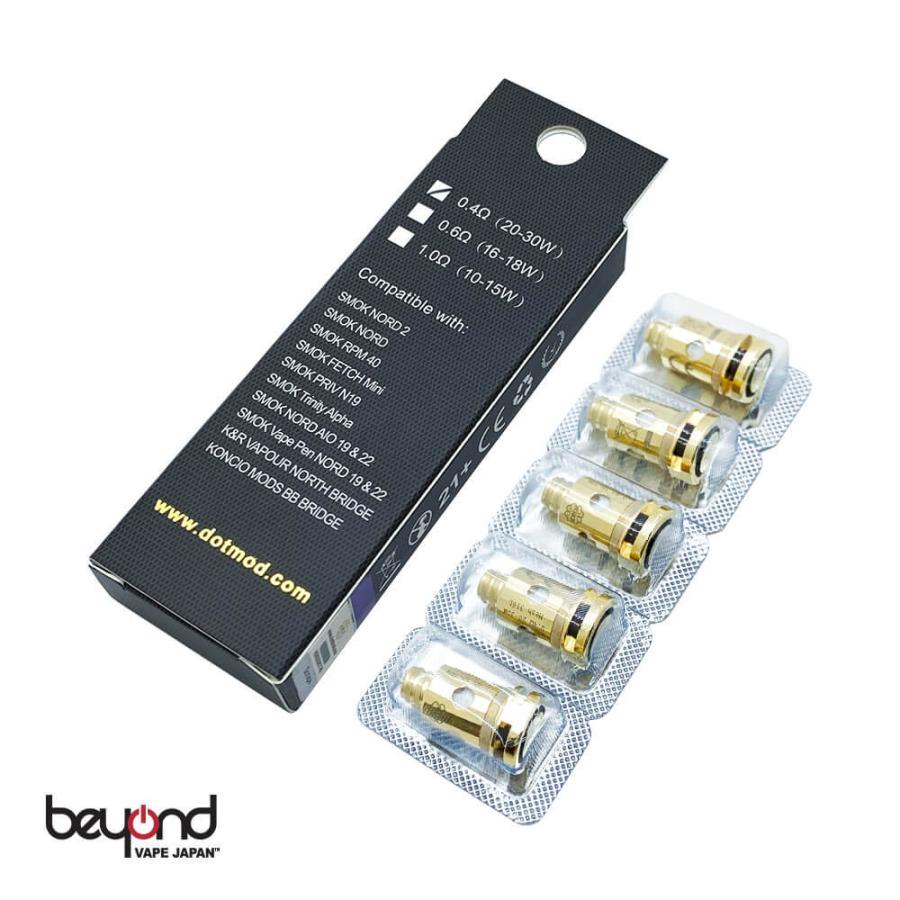 【DotMod】dotStick Coil 交換用コイル ドットモッド ドットスティック 0.4ohm 1.0ohm メッシュ DotStick Tank SMOK Nord 電子タバコ ベイプ |  | 01