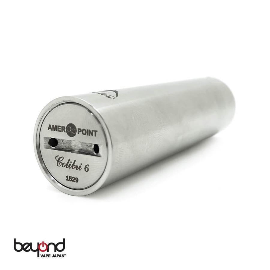 【Amer Point】Colibri V6 18650 アーマーポイント コリブリ ハチドリ 電子タバコ デバイス MOD 本体 シンプル SS シルバー コンパクト 小型 VAPE |  | 02