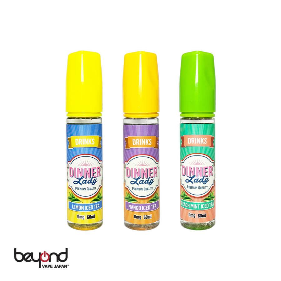 【Dinner Lady Drinks Series】全3種 [60ml] ディナーレディー ドリンクシリーズ 桃 レモン マンゴー 紅茶 メンソール VAPE 電子タバコ リキッド | 