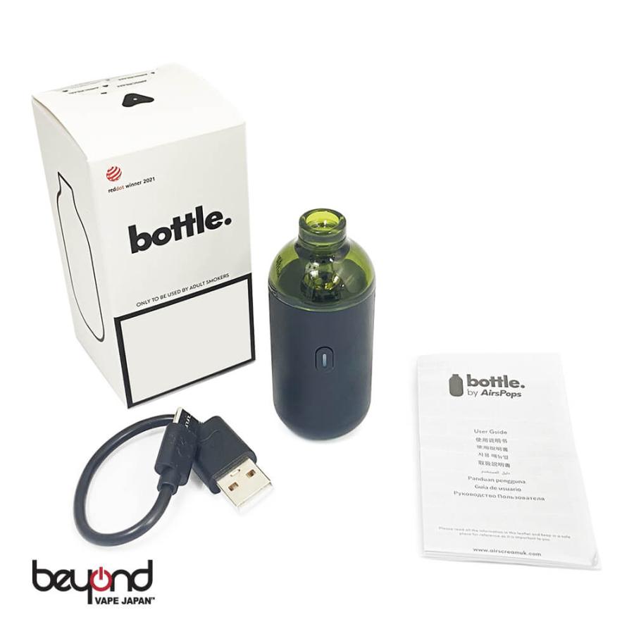 【AIRSCREAM】bottle. by AirsPops 全2カラー ボトル ポッドタイプ 1200mAh コンパクト マットな質感 握り心地◎ シンプル 電子タバコ デバイス 本体 キット |  | 06