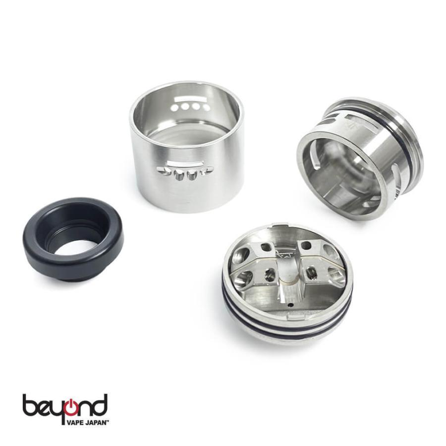 【99wraps】Sqy RDA 24mm スカイ 全2色 ブラック Black シルバー SS シンプル 最新 電子タバコ アトマイザー |  | 04