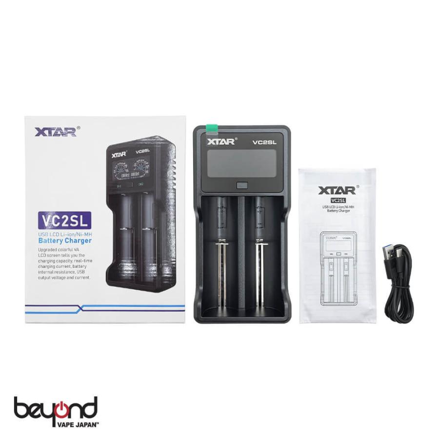 XTAR】VC2SL Charger エクスター 充電器 最新 電子タバコ VAPE