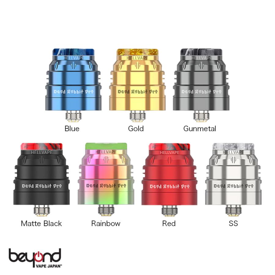 【Hellvape】Dead Rabbit Pro RDA 24mm 全7色 デュアルコイル 3種のエアフローモード ストレスデッキ ビルドデビューにおすすめ アトマイザー ベイプ | 