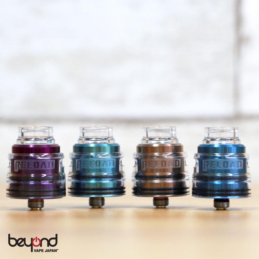 【Reload Vapor USA】ReLoad Spectrum S RDA [24mm] 全4色 アトマイザーブルー 青 モカ 茶 マルベリー 紫 グリーン 緑 シングルコイル ベイプ 電子たばこ |  | 12