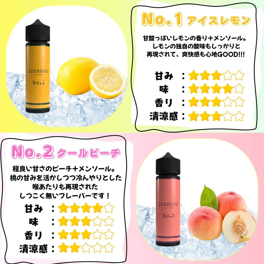 電子タバコ リキッド ICEBERG 60ml 9種 日本製 国産 強 メンソール アイスバーグ 売上3万本突破 夏 おすすめ ベイプ VAPE 禁煙 爆買 | ICEBERG | 13