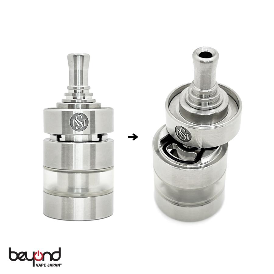 【SvoeMesto】Kayfun X [22mm] アトマイザー MTL向け 容量3.0ml 510規格 モッドに合わせて角度調整可能 PSUタンク 電子たばこ シンプル シルバー SS |  | 04