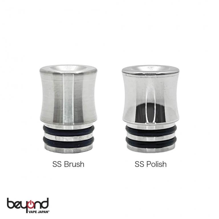 【GRAM】KUBIRE SS 2024 [510規格] グラム クビレ ドリップチップ シルバー ブラッシュ ポリッシュ 電子タバコ 高さ9mm 内径3〜5.5mm ベイプ | 
