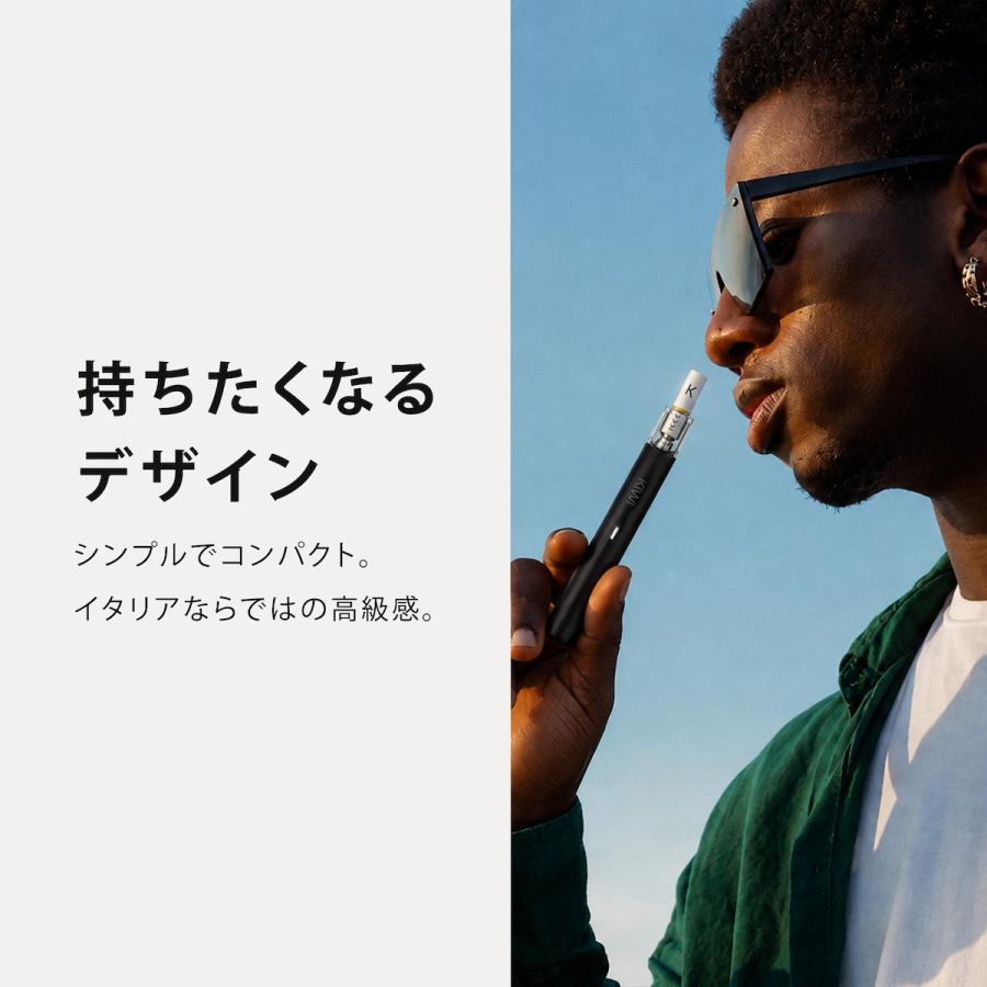 電子タバコ KIWI Spark 本体 日本初上陸 カートリッジ1個付き スターターキット シーシャ 持ち運び ベイプ VAPE ニコチン0 タール0 日本正規代理店 |  | 04
