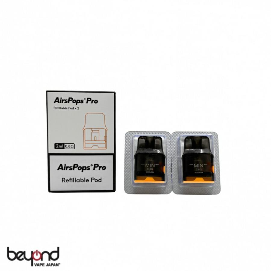 【AIRSCREAM】AirsPops Pro Refillable Pods ［交換用カートリッジ］エアスクリーム エアーズポップス プロ 交換用 ポッド 電子タバコ VAPE POD |  | 01