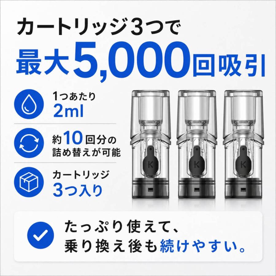 KIWI Spark コンプリートセット 電子タバコ VAPE スターターキット 本体 POD リキッド付 禁煙 減煙 ニコチン0 シーシャ |  | 06