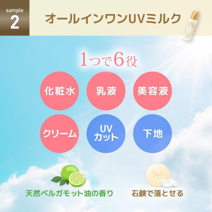 【お試しセット】Be You オールインワンミルク オールインワンUVミルク ハンドクリーム フェイシャルウォッシュ ホットクレンジング サンプル 無添加 温泉 |  | 03