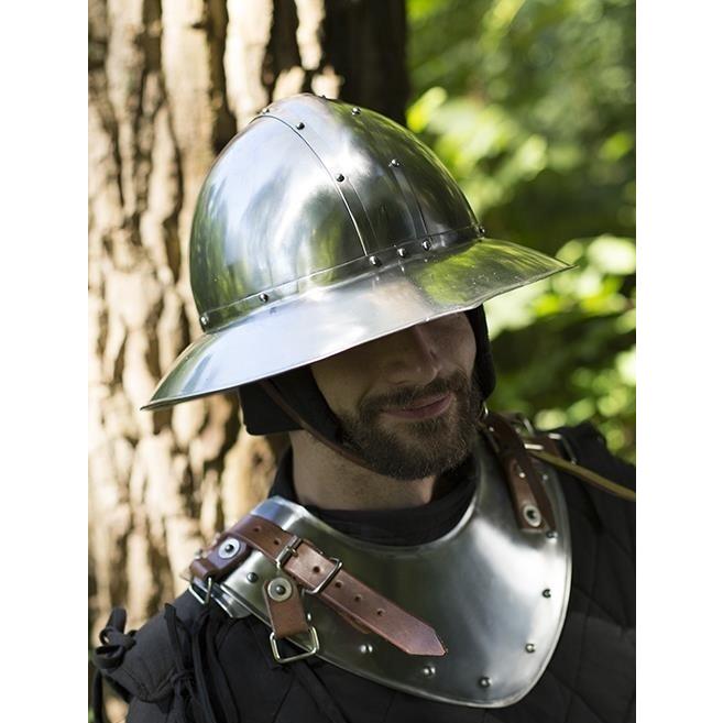 中世 ポリッシュスチール ケトルハット 歩兵 ヘルム 着用可 兜 西洋 鎧 甲冑 ヨーロッパ 1140 B E Zipang 通販 Yahoo ショッピング