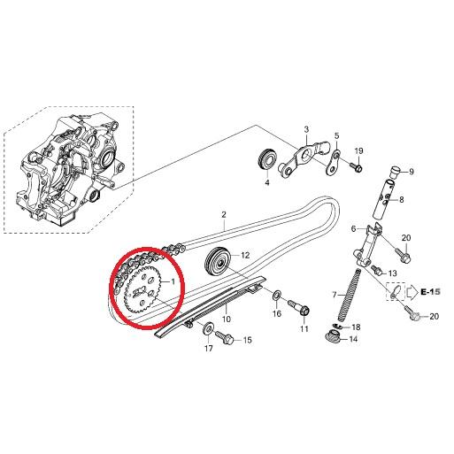 ホンダ（HONDA） スプロケット カム 32T ホンダ純正部品 C125A GROM125
