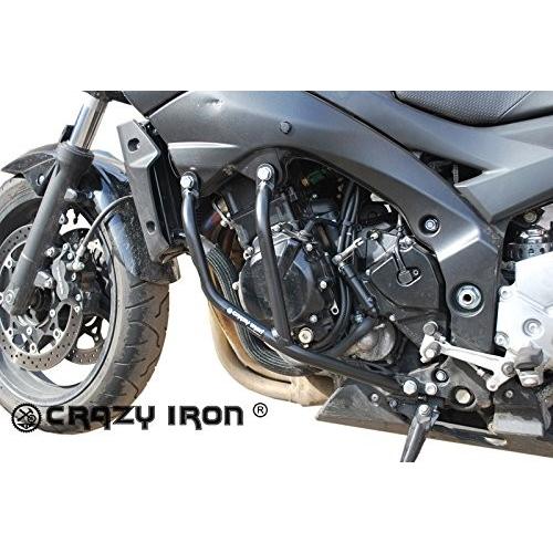 gsr400用　カーボンシュラウド スズキ GSR400 GSR600 クラッシュバー エンジンガード CRAZY IRON