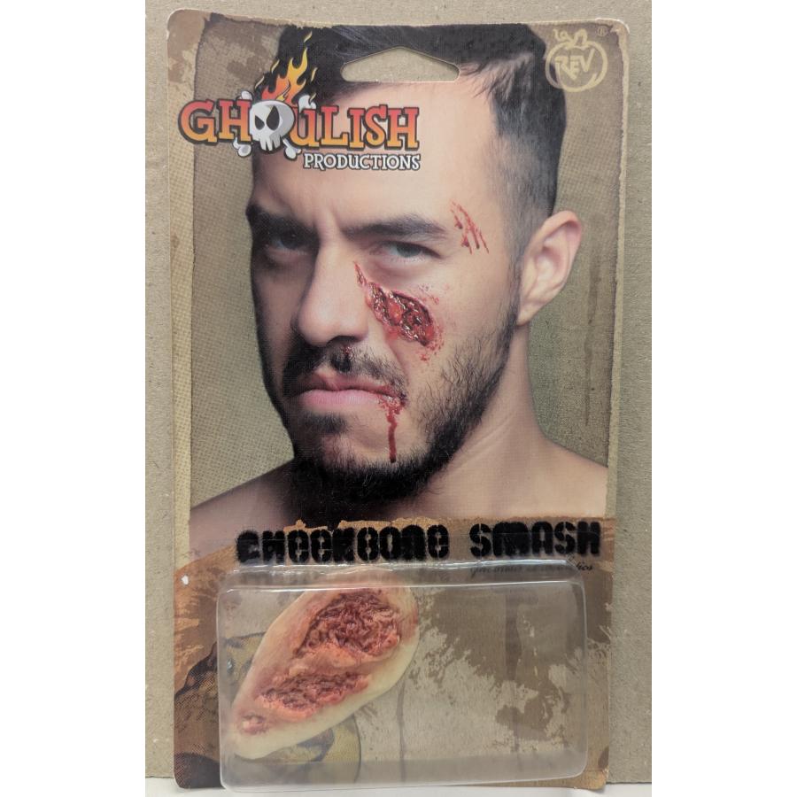チークボーン スマッシュ 傷メイク ラテックス製 特殊メイク ハロウィン コスプレ 傷跡 リアル ホラー エフェクト FXメイク GHOULISH PRODUCTIONS メキシコ製 |  | 01