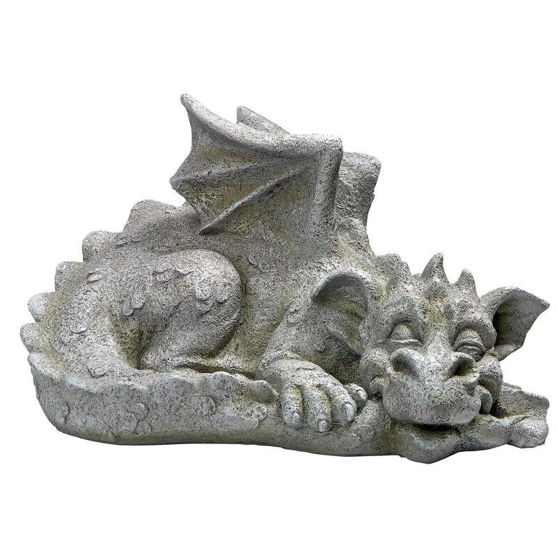アウトレット 眠るドラゴン オブジェ 樹脂製 ガーデンオーナメント ドラゴン 置物 ガーゴイル ファンタジー 庭 飾り |  | 03