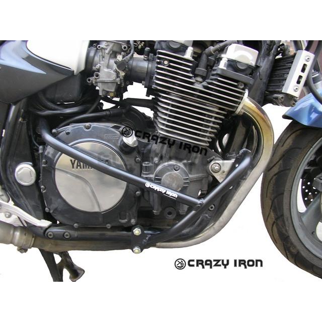 XJR1200 XJR1300 エンジンガード スタントケージ クラッシュバー スライダー ヤマハ engine guard CRAZY