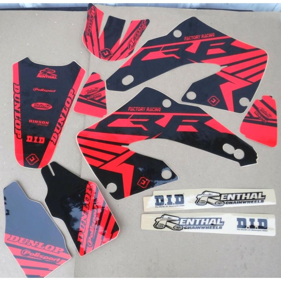 ホンダ CR125 CR250 2000-2001 グラフィック ステッカー デカール FLU DESIGNS PTS5 TEAM