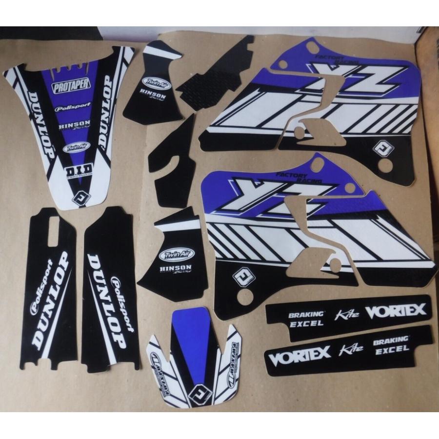 ヤマハ YZ125 YZ250 1996-2001 グラフィック デカール ステッカー FLU