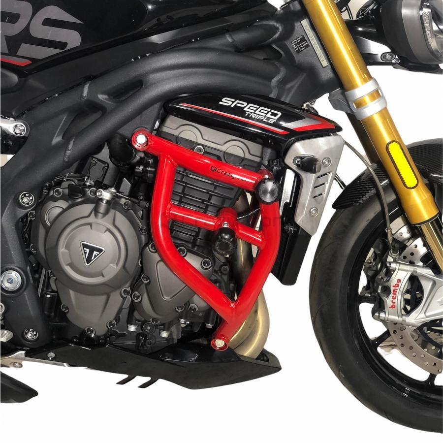 mtom2002　トライアンフスピードトリプル1200フォークプロテクター トライアンフ スピードトリプル 1200RR 22- エンジンガード