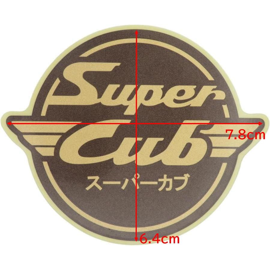 スーパーカブ 【ホンダ純正】Super Cub ロゴ ステッカー 丸型 レッグ
