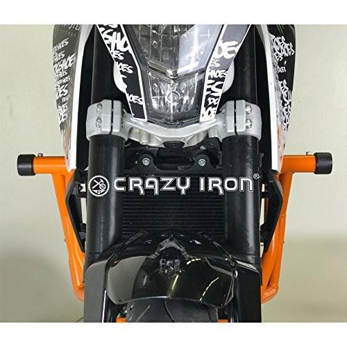 KTM Duke125 2011-2016 Duke200 2012-2016 Duke390 2013-2016 クラッシュバー エンジンガード スライダー CRAZY IRON [輸入代行/メーカー直送]｜bezipang｜05