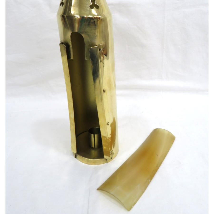 真鍮製 キャンドルランタン 30cm アンティーク ろうそく ランタン