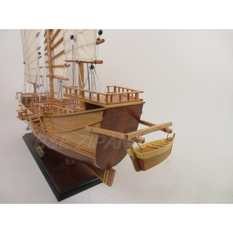 帆船模型 完成品 チャイニーズ ジャンク 貿易船 全長69cm 置物 