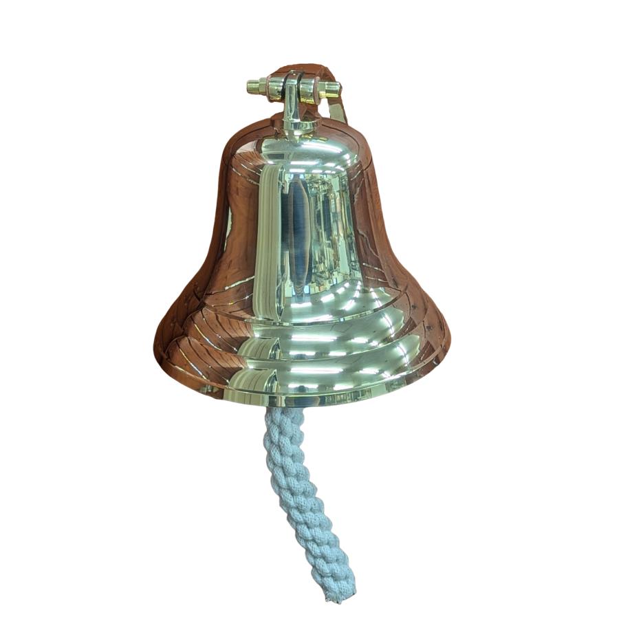 真鍮製 ブラケット付きシップベル 直径15.2cm 6インチサイズ 楽器 鐘 ブラス 打楽器 |  | 01