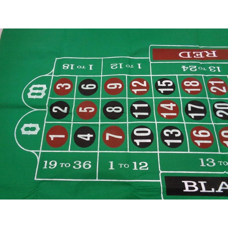 Brybelly クラップス・ルーレット リバーシブル フェルトマット 90ｘ180cm 本格カジノグッズ |  | 02