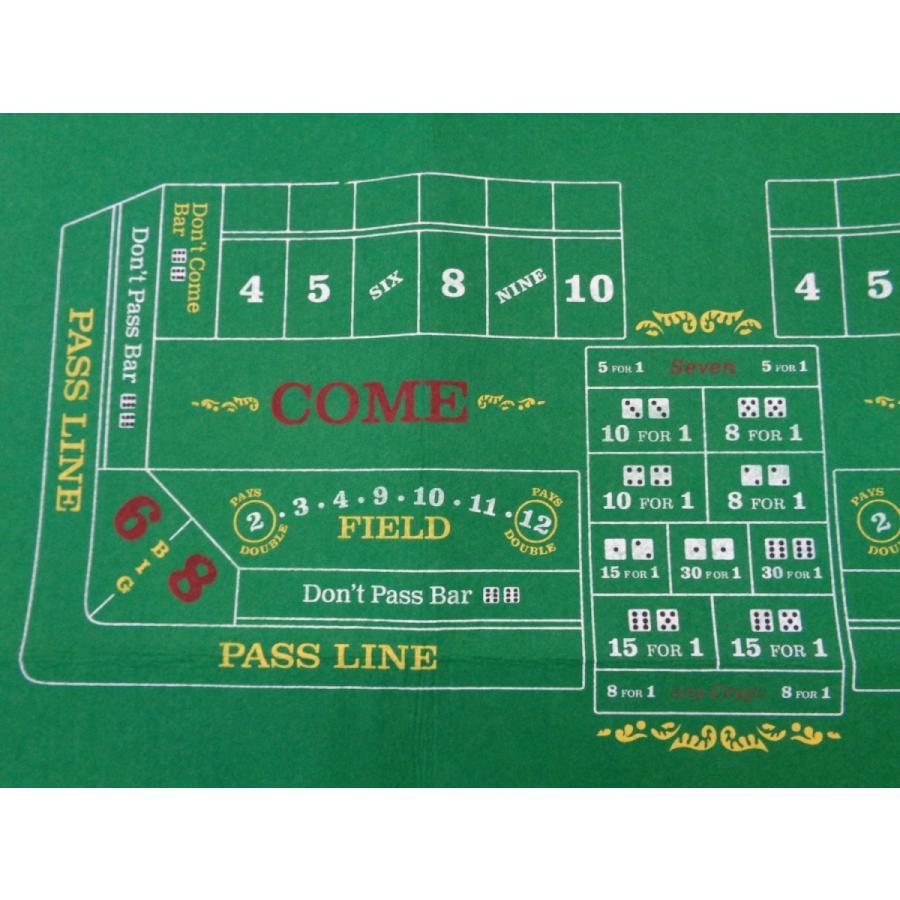 本場アメリカのカジノ用品メーカーBrybelly ブラックジャック・クラップス フェルトマット 48ｘ90cm |  | 02